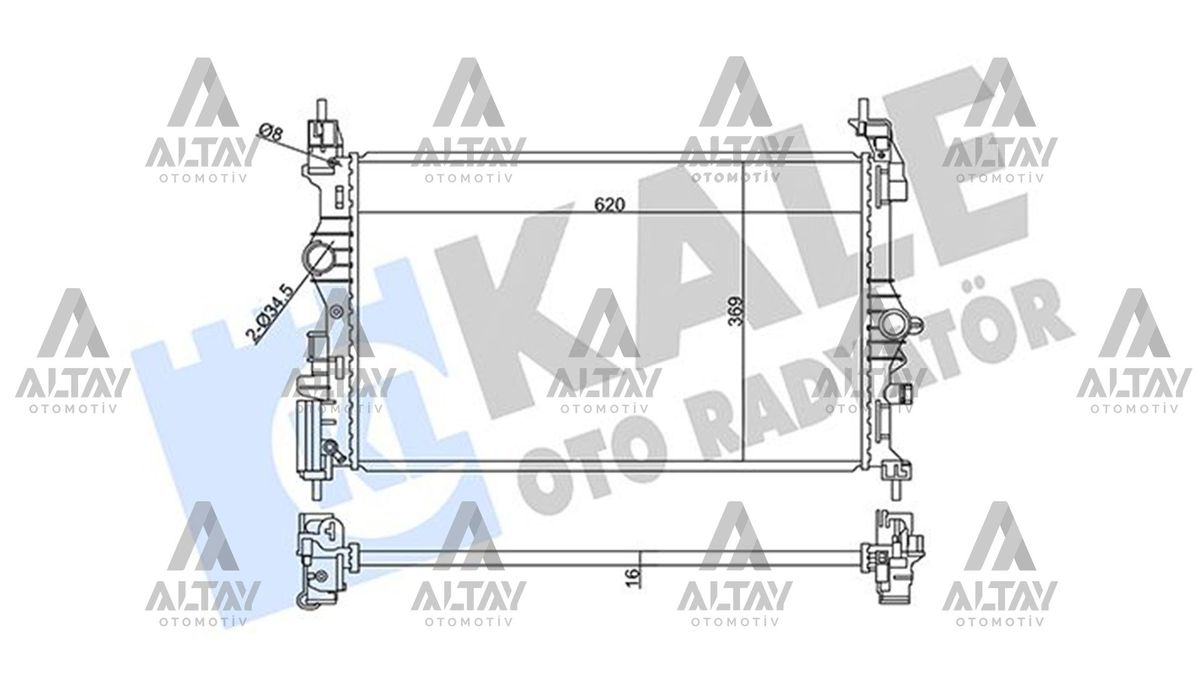 RADYATÖR SU CORSA E / ADAM   B10XFT-F10XFT BRAZING - Yedek Parça