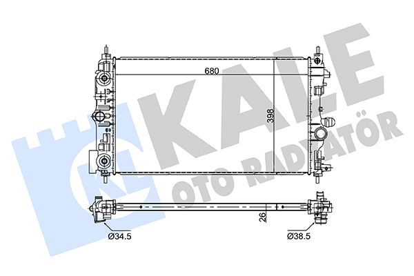 RADYATÖR SU CRUZE 11-14 / ASTRA J 09-16 / 1.6 (AT) BRAZING - Yedek Parça