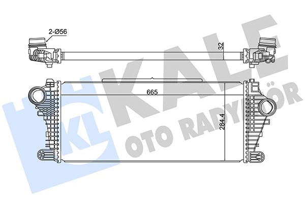 TURBO RADYATÖRÜ (INTERCOOLER) INSIGNIA B B15SFT-B16DTH-D16CFT-B20NFT-D20DTH - Yedek Parça
