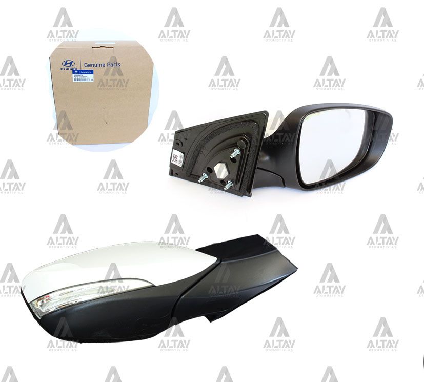 AYNA DIŞ DİKİZ ELANTRA 11-16 ELEKTRİKLİ SİNYALLİ ISITMALI OTOMATİK KATLANIR SAĞ - Yedek Parça
