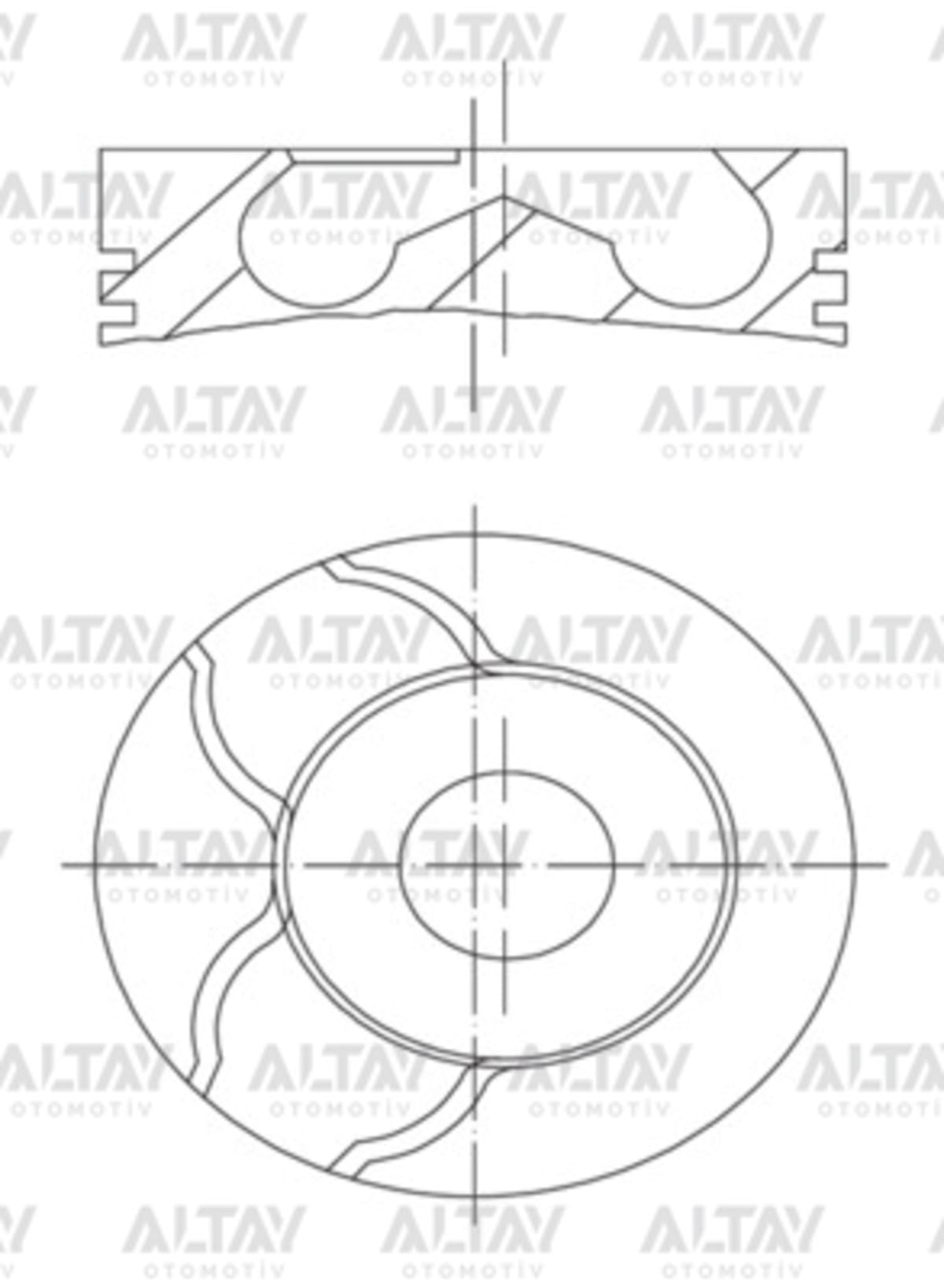 PİSTON SEGMANLI DOBLO / VECTRA C 1.9JTD-Z19DT 040 82mm - Yedek Parça