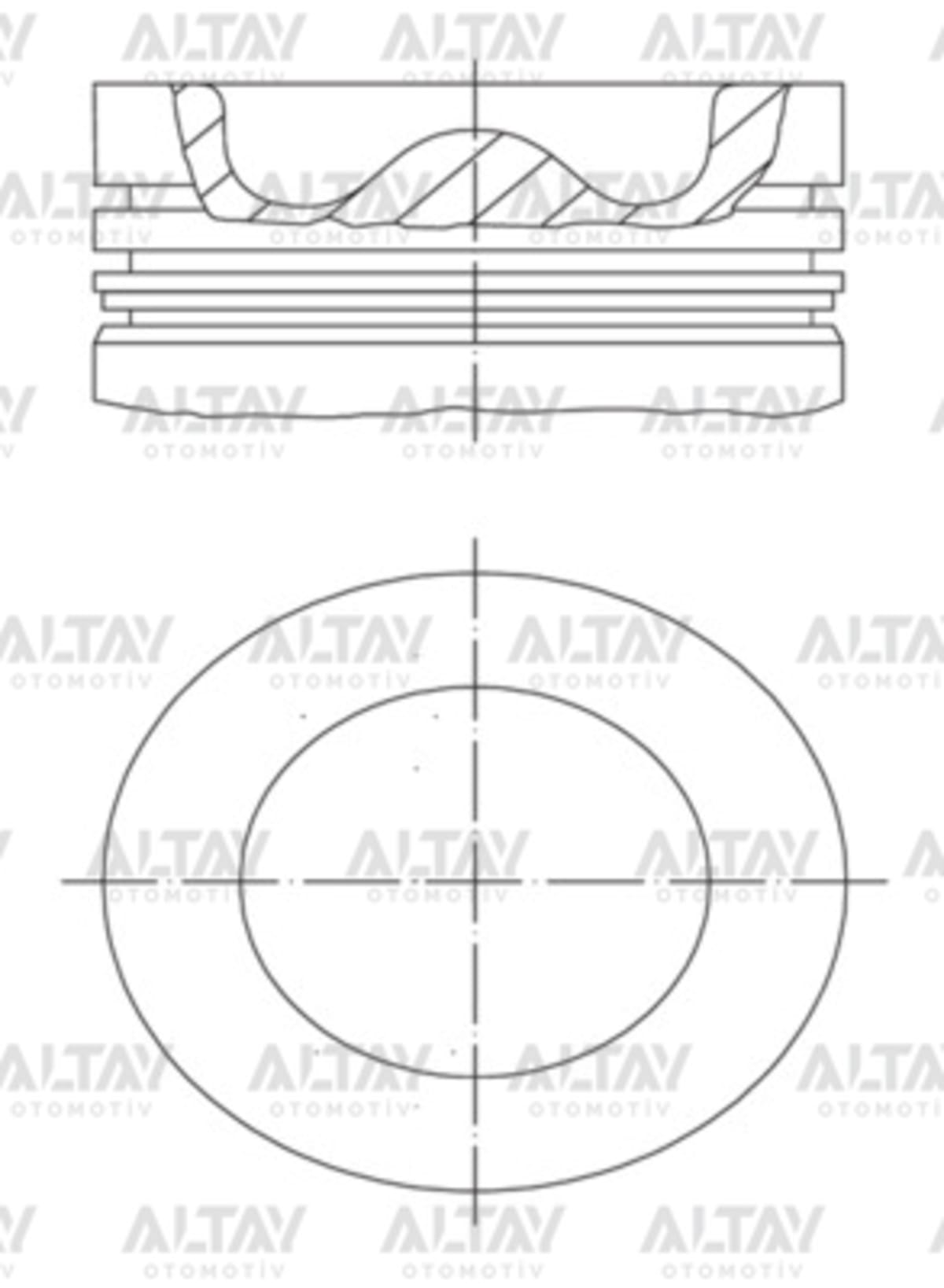 PİSTON SEGMANLI CAPTIVA / ANTARA 2.0 CDTI Z20DM 83mm 050 - Yedek Parça