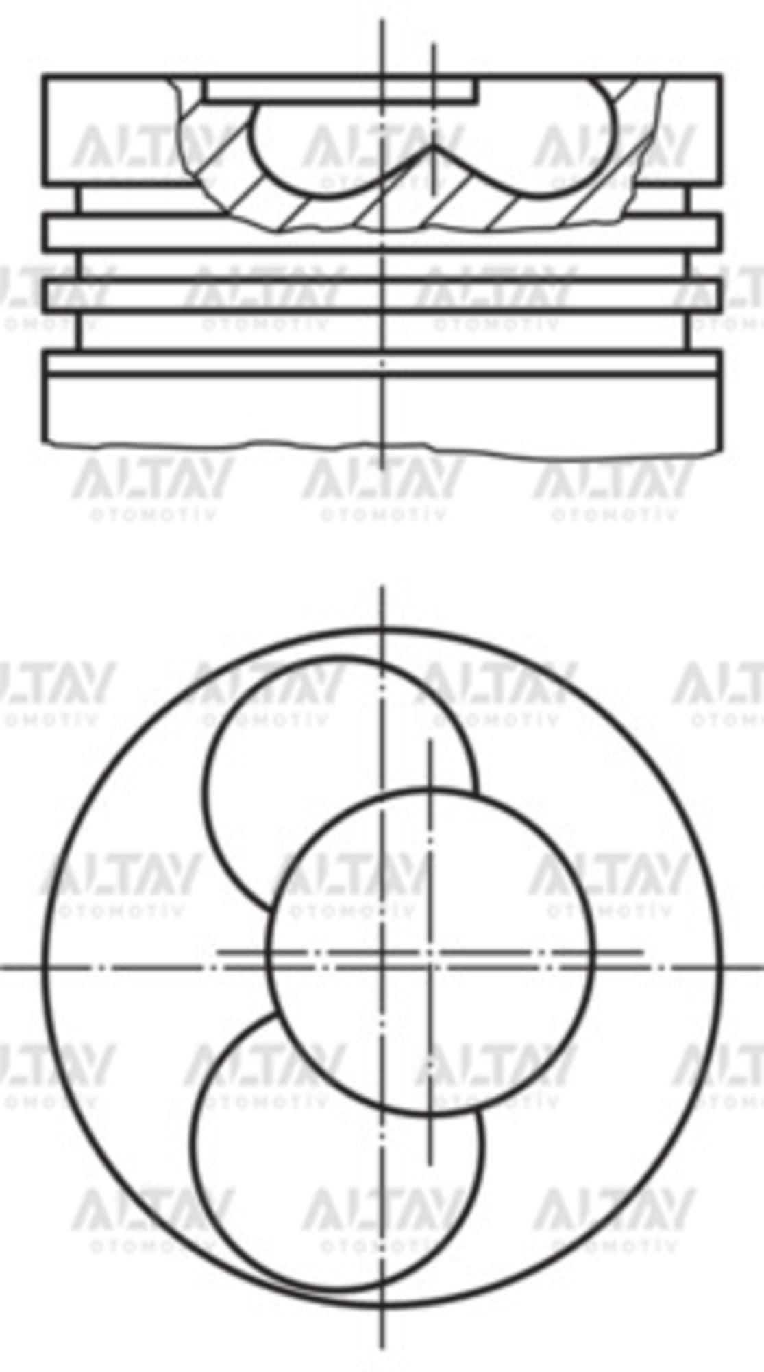 PİSTON SEGMANLI LT / CRAFTER 06-10 2.5TDI BJK-AVR STD - Yedek Parça