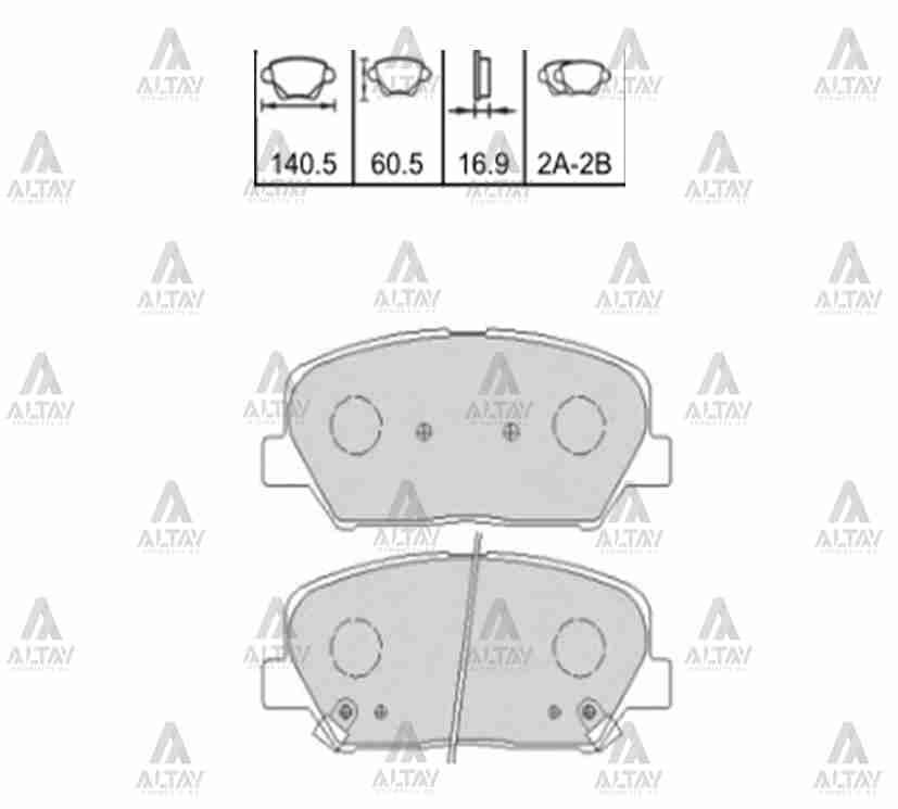 FREN BALATA I-30 12-18 / ELANTRA 16-18 / CEED 12-18 / CERATO 12-18 / I-20 15-18 ÖN - Yedek Parça