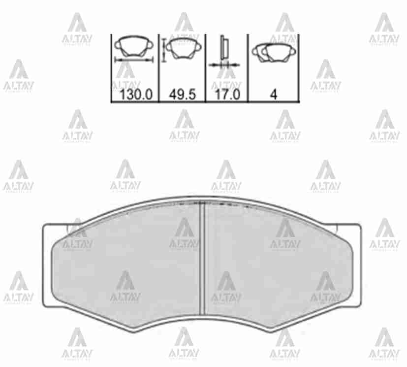 FREN BALATA PICKUP D21  90-97 / D22 98-02 / SAMSUNG ÖN - Yedek Parça