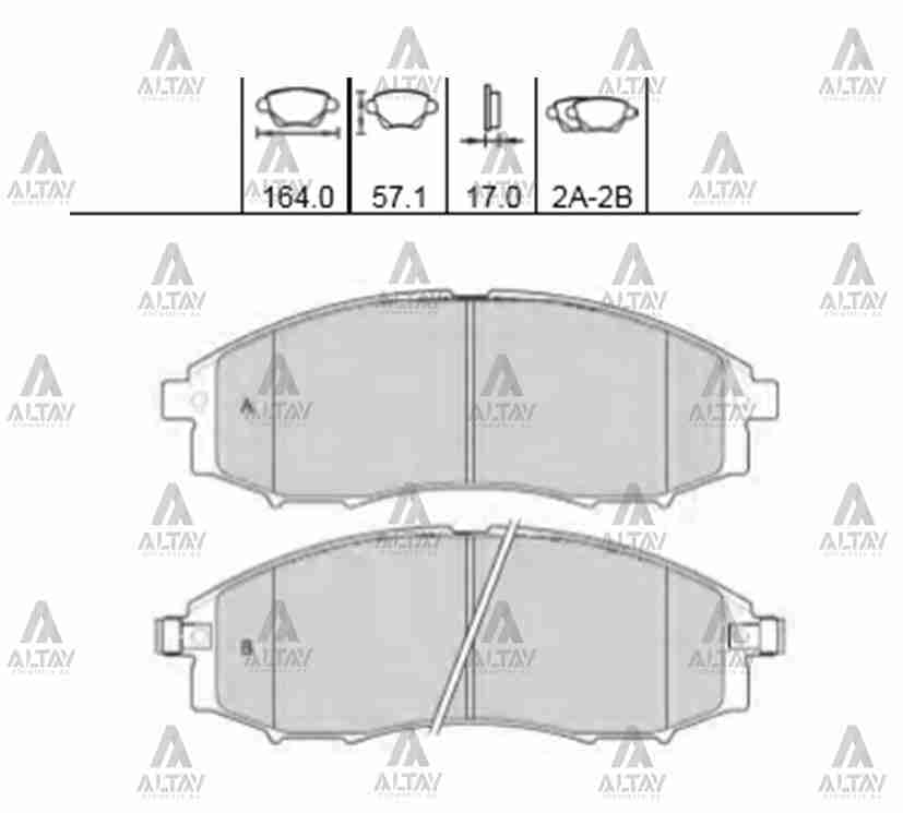 FREN BALATA PICKUP 03-12 SKYSTAR YD25 ÖN - Yedek Parça