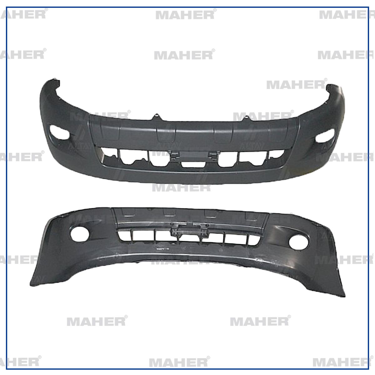 TAMPON HILUX ÖN 06-09 D4D 4X4 SİYAH DODİK DELİKLİ SİSSİZ - Yedek Parça