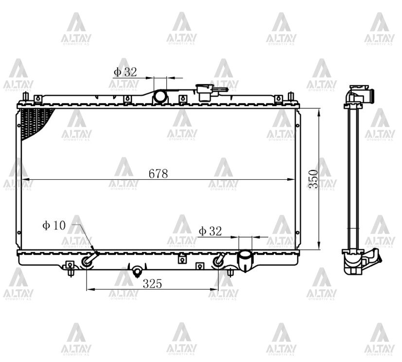 RADYATÖR SU ACCORD  98-02 A-T BRAZING - Yedek Parça
