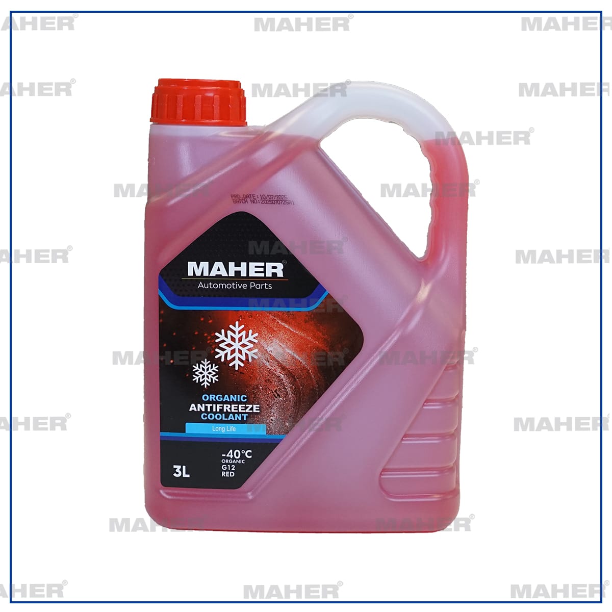 ANTİFRİZ KIRMIZI SERİ ORGANİK -40° 3 LİTRE