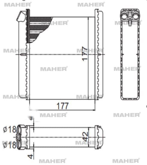 RADYATÖR KALORİFER VECTRA A&nbsp;&nbsp;88-96 MEKANİK - Yedek Parça