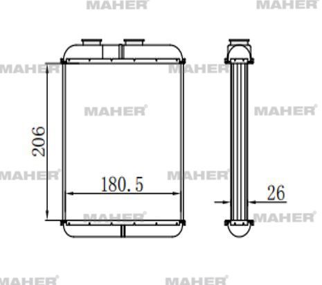 RADYATÖR KALORİFER ASTRA G / ZAFIRA A Z14XE-Z16XE-Z16XEP-Z20LET     DELPHI TİPİ BRAZING - Yedek Parça