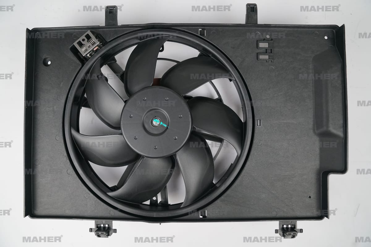 FAN RADYATÖR FIESTA VI 08-12 / B-MAX 12=> / COURIER 1.25-1.4-1.4 TDCI-1.5 TDCI-1.6 TDCI-1.6 DAVLUMBAZLI +AC KIRMIZI SOKET - Yedek Parça
