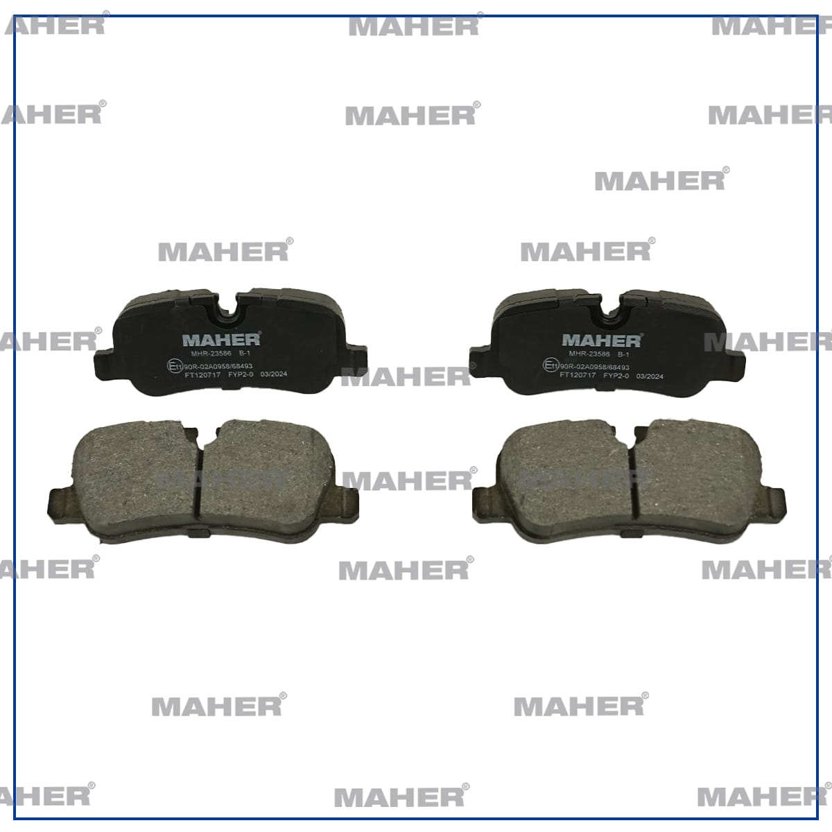 FREN BALATA RANGE ROVER III 02-12 / DISCOVERY TAA 04-10 / DISCOVERY IV 10=> ARKA - Yedek Parça