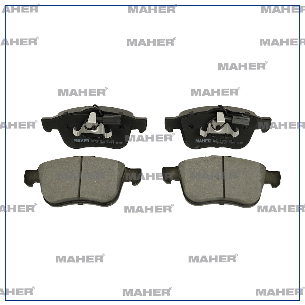 FREN BALATA ALFA 159 06-11 / ALFA BRERA 06-11 / ALFA SPIDER 06=> ÖN ÇİFT FİŞLİ 176mm - Yedek Parça