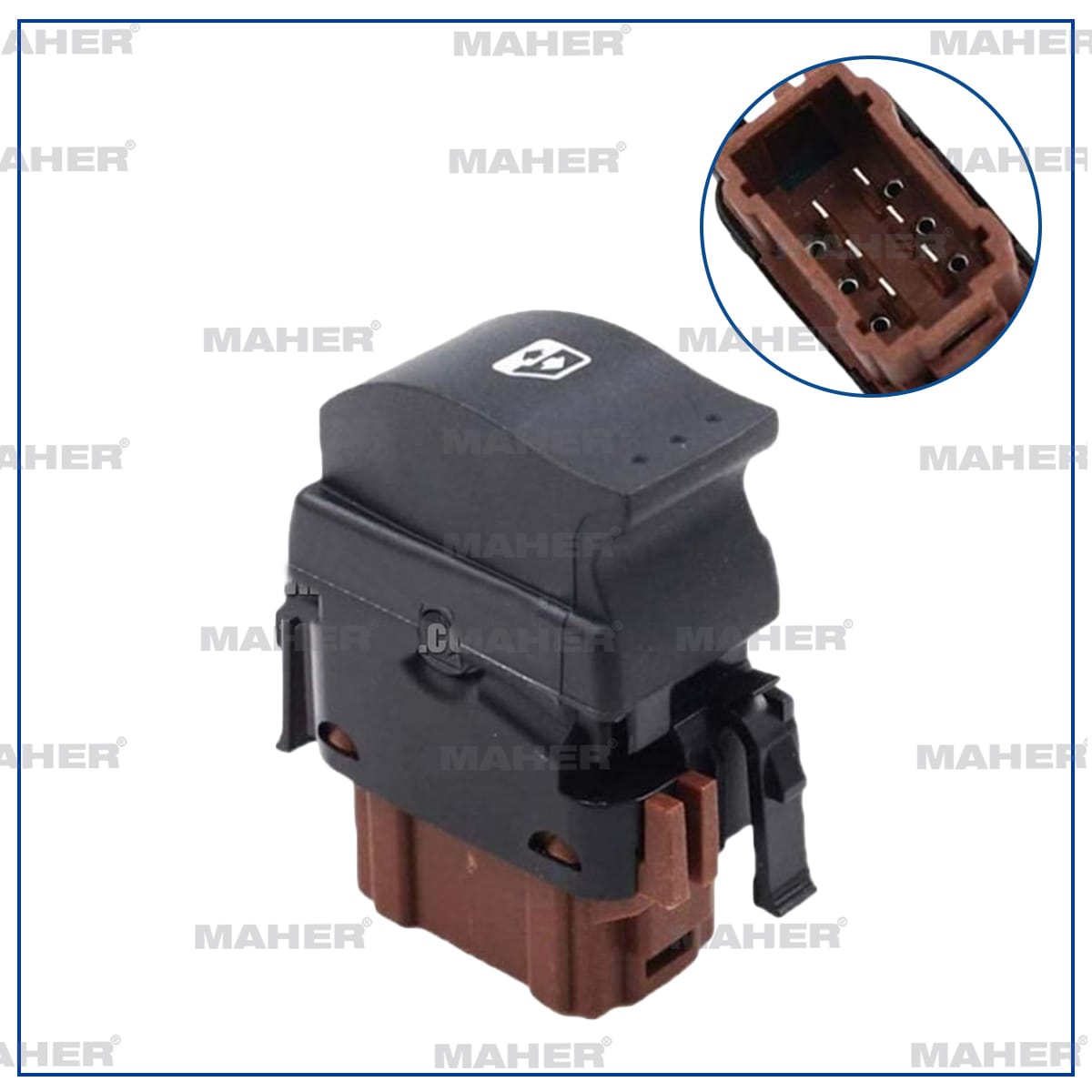 DÜĞME CAM AÇMA MASTER II / TRAFIC II / MOVANO / VİVARO (TEKLİ) 6 PİN SAĞ - Yedek Parça
