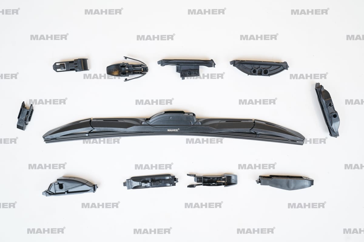 SİLECEK SÜPÜRGESİ TEK TİP ÜNİVERSAL 11 APARATLI 16" HYBRID (400mm) - Yedek Parça