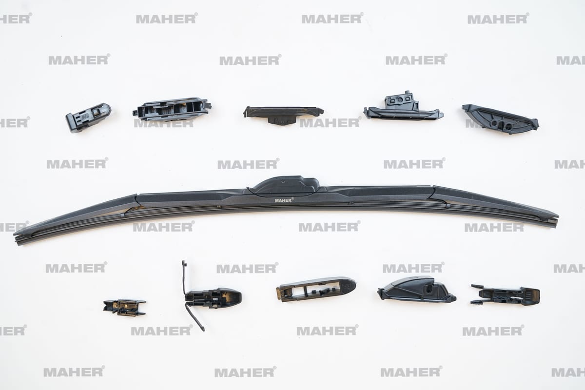 SİLECEK SÜPÜRGESİ TEK TİP ÜNİVERSAL 11 APARATLI 24" HYBRID (600mm) - Yedek Parça