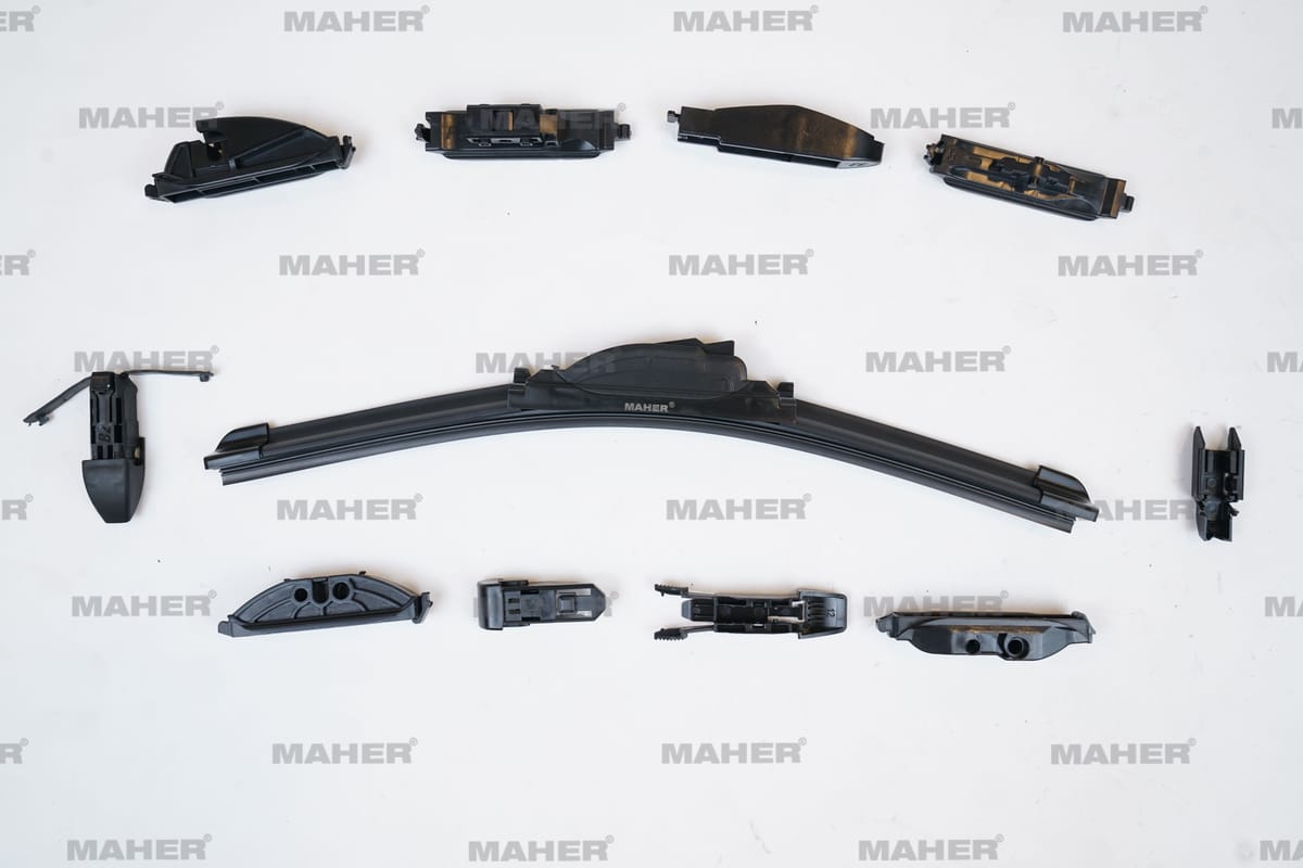 SİLECEK SÜPÜRGESİ TEK TİP ÜNİVERSAL 11 APARATLI 14" MUZ (350mm) - Yedek Parça