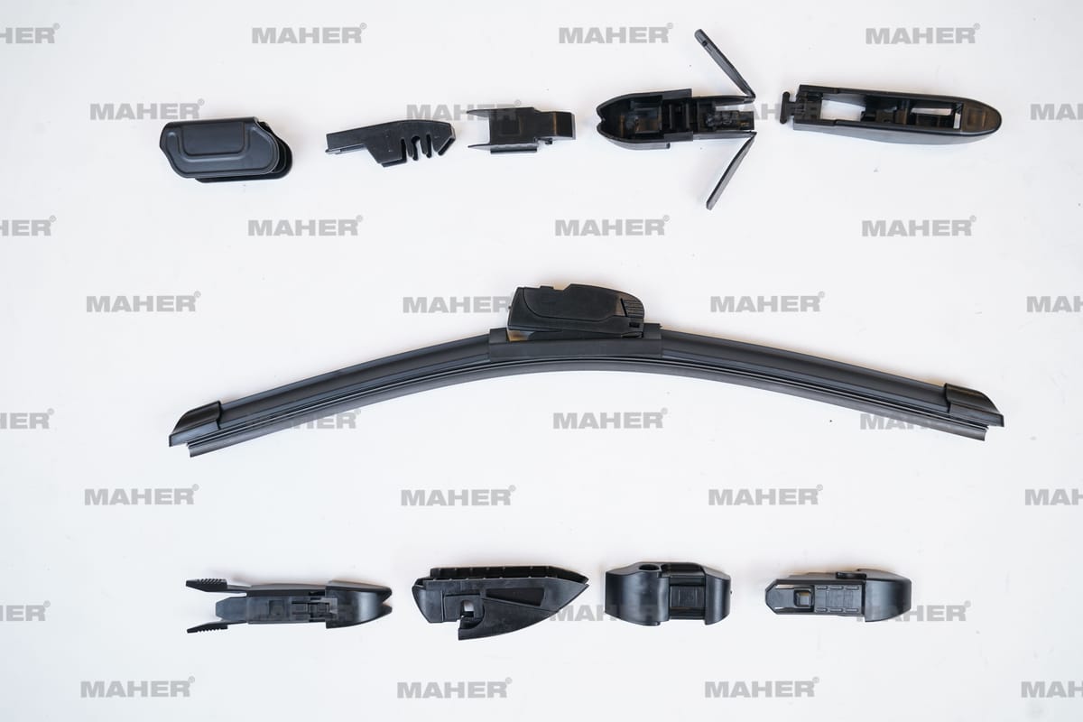 SİLECEK SÜPÜRGESİ TEK TİP ÜNİVERSAL 10 APARATLI 14" MUZ (350mm) - Yedek Parça