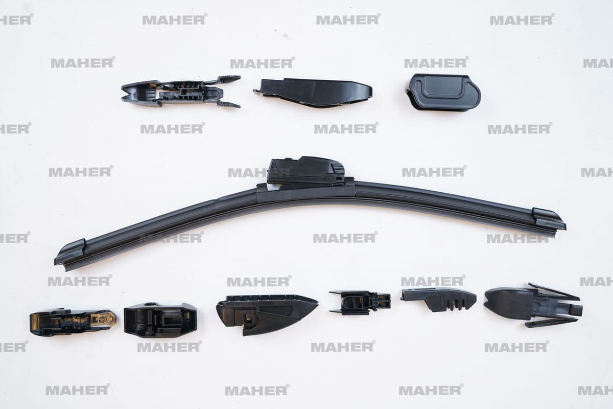 SİLECEK SÜPÜRGESİ TEK TİP ÜNİVERSAL 10 APARATLI 15" MUZ (380mm) - Yedek Parça