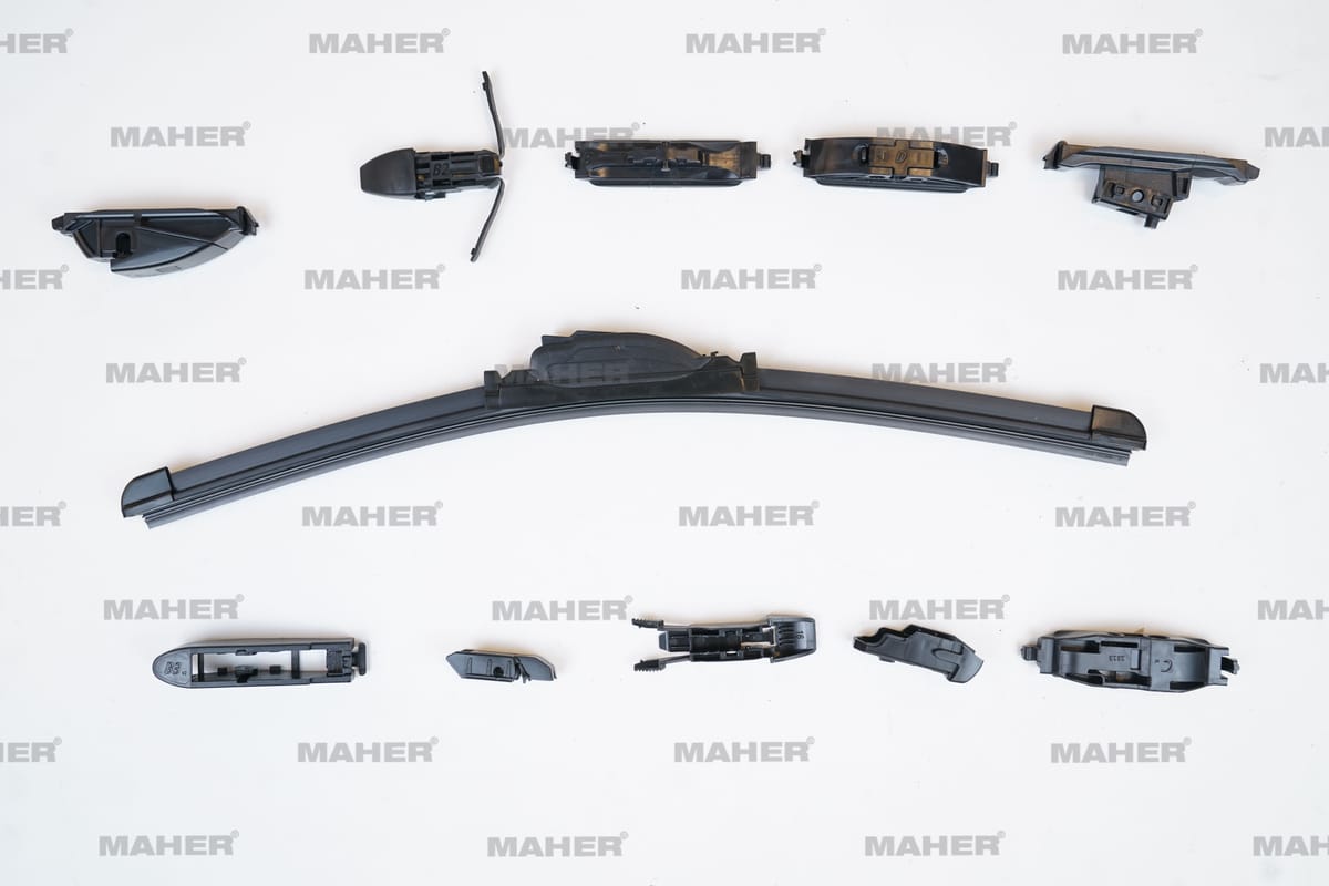 SİLECEK SÜPÜRGESİ TEK TİP ÜNİVERSAL 11 APARATLI 17" MUZ (430mm) - Yedek Parça