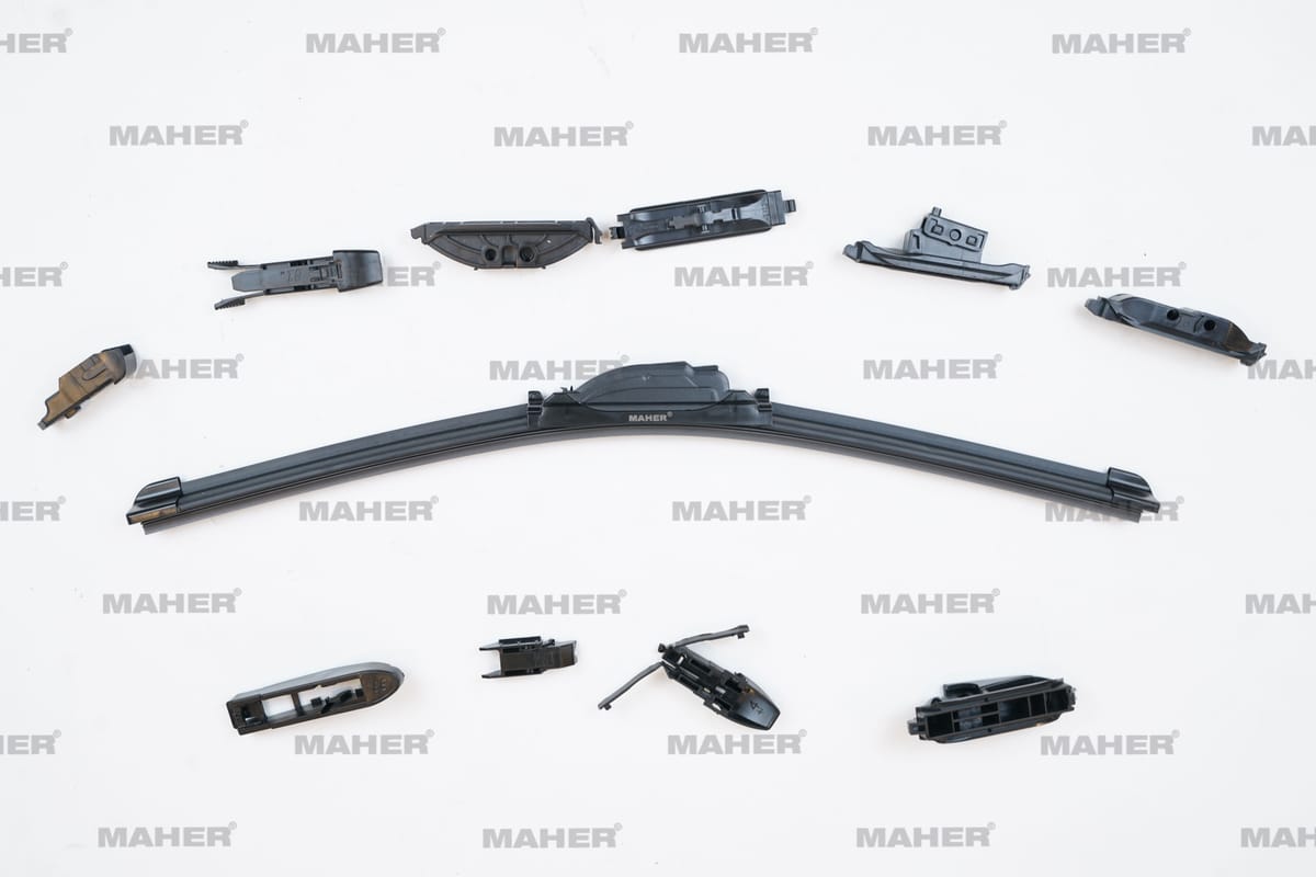 SİLECEK SÜPÜRGESİ TEK TİP ÜNİVERSAL 11 APARATLI 19" MUZ (480mm) - Yedek Parça