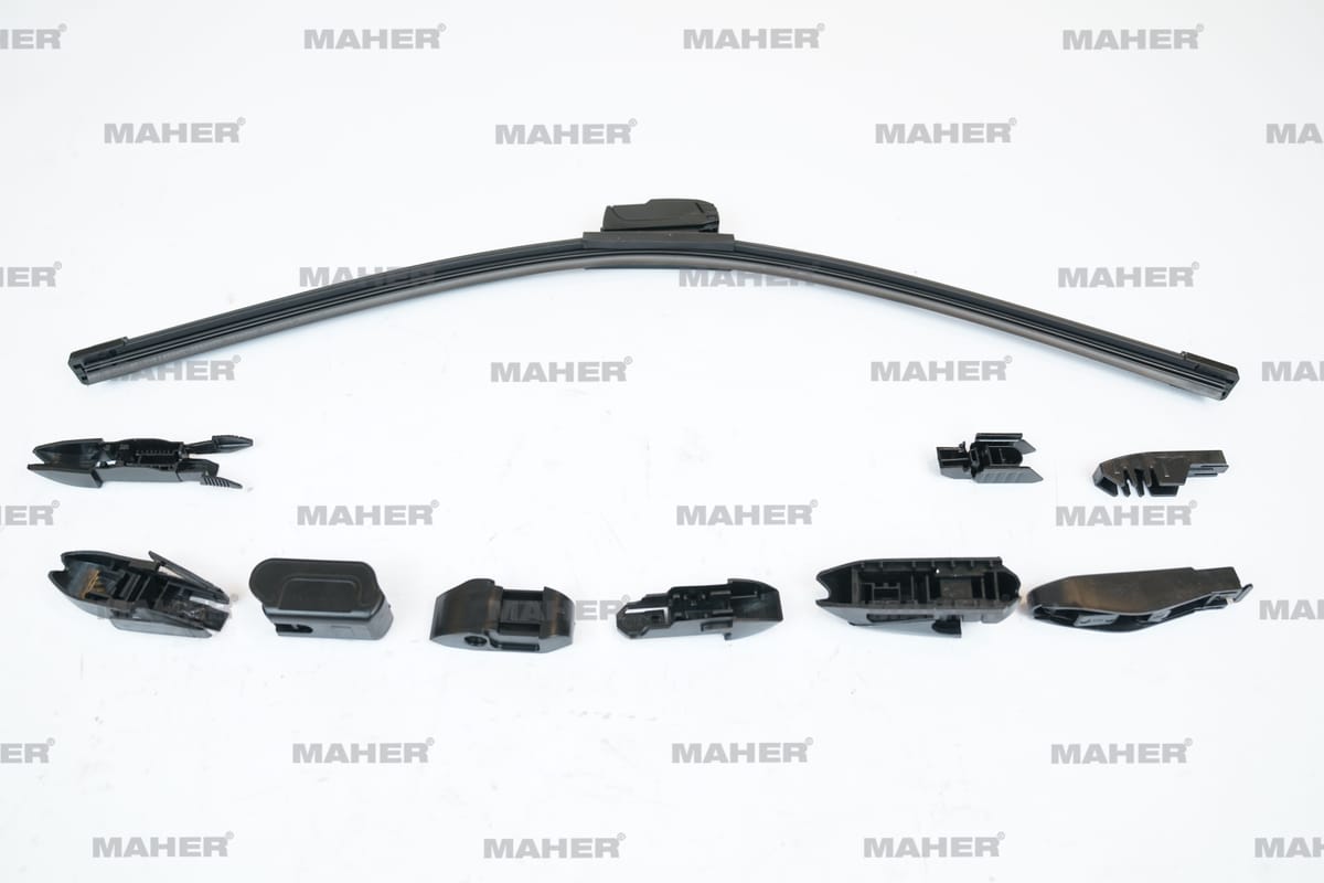 SİLECEK SÜPÜRGESİ TEK TİP ÜNİVERSAL 10 APARATLI 21" MUZ (530mm) - Yedek Parça