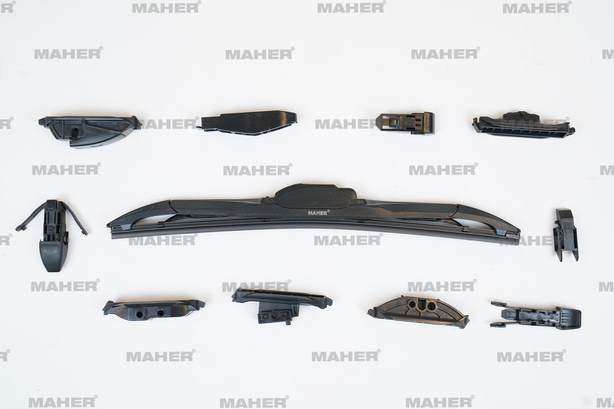 SİLECEK SÜPÜRGESİ TEK TİP ÜNİVERSAL 11 APARATLI 14" HYBRID (350mm) - Yedek Parça