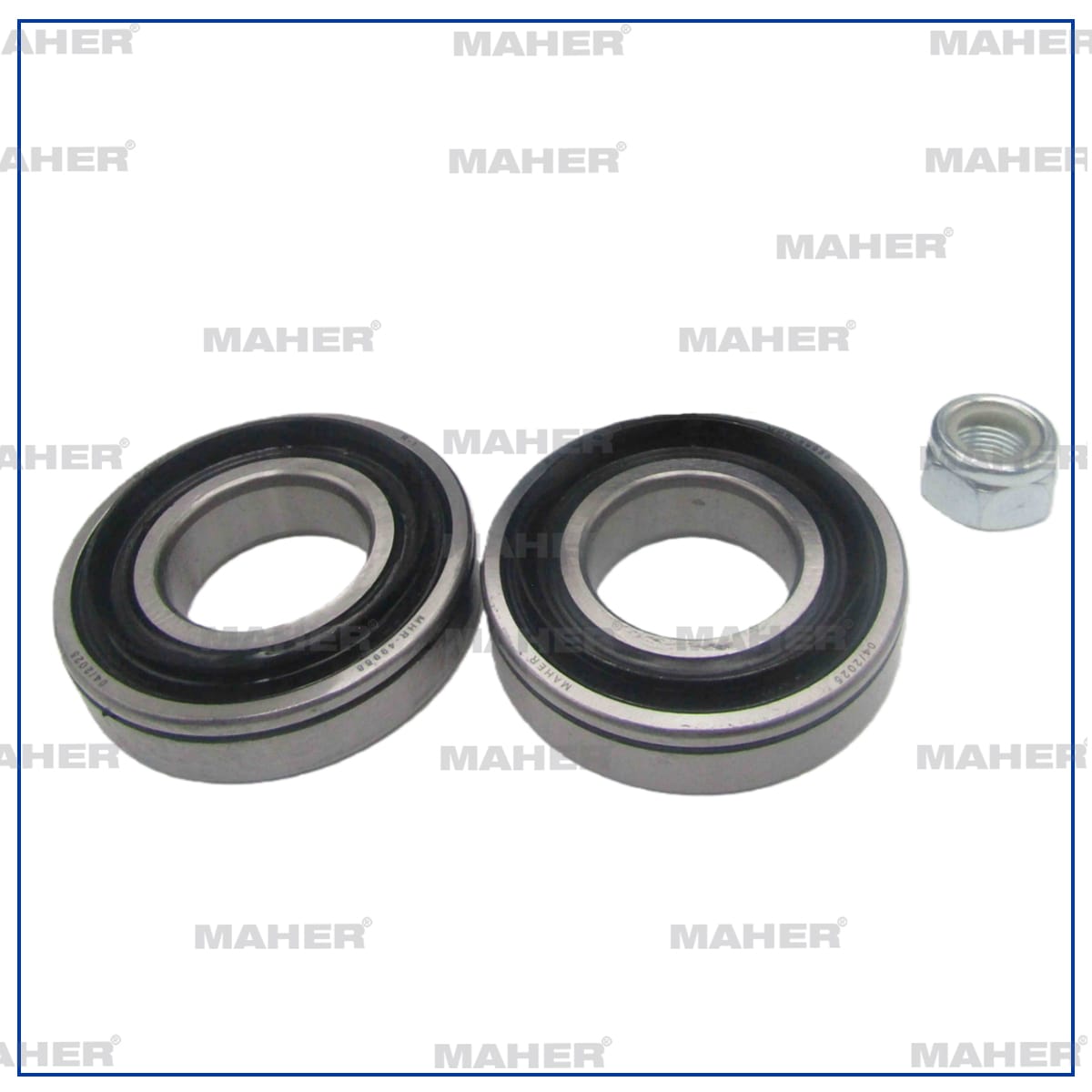 TEKER KİTİ R12 ÖN AKS İÇ-DIŞ YENİ MODEL (2 RULMAN + 1 SOMUN)