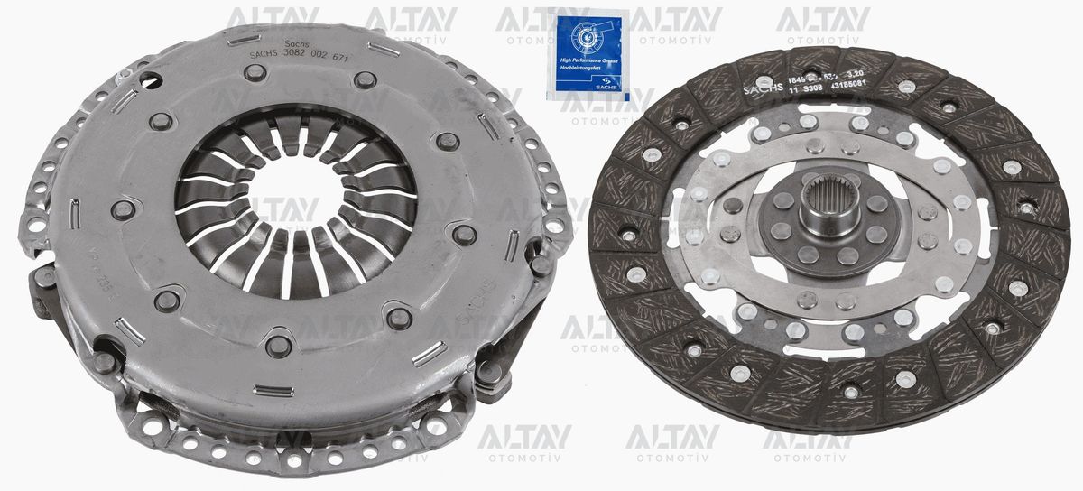 DEBRİYAJ SETİ 3008 / 508 / 5008 09=>1.6 HDI RULMANSIZ - Yedek Parça