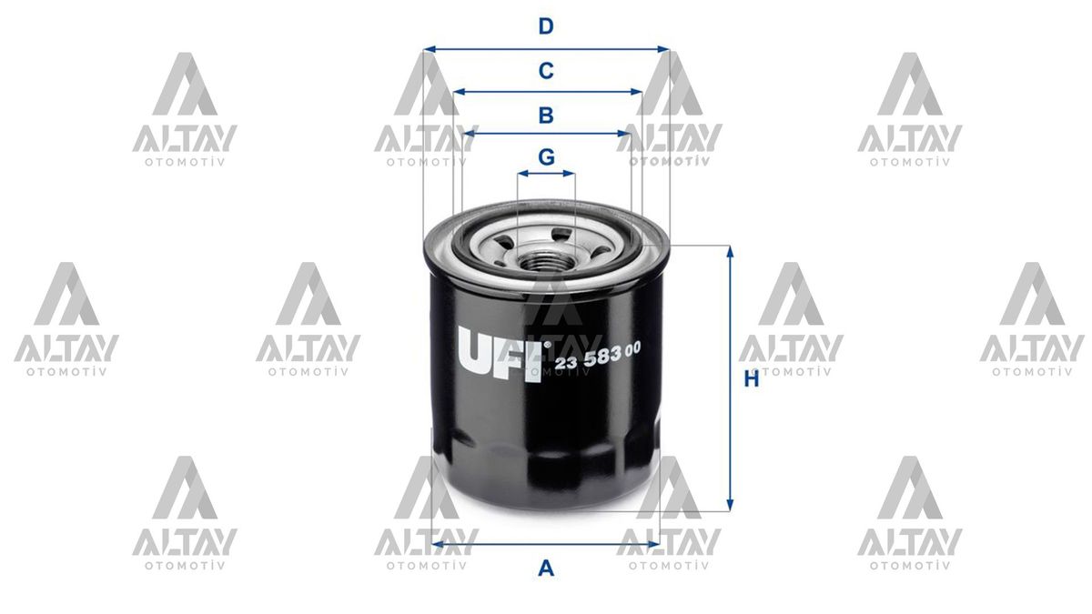 YAĞ FİLTRESİ ACCENT / ERA / BLUE / ELANTRA / GETZ / ATOS / EXCEL / I-10 / I-20 / I-30 / IX-35 / IX-20 / CERATO / RIO / TUCSON / KONA / IONIQ / BENZİNLİ / E2200 Y.M / CIVIC PR3 KALIN TİP - Yedek Parça