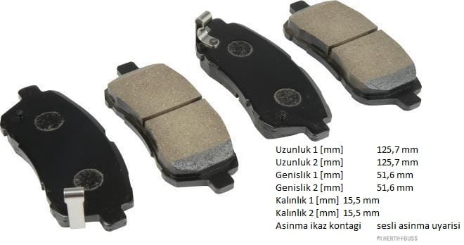 SUZUKİ BALENO 16>ÖN FREN BALATASI 55810M69P50 - Yedek Parça