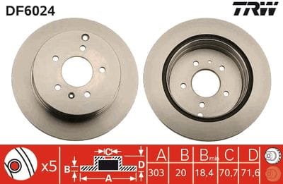 CHEVROLET CAPTİVA ARKA FREN DİSKİ 96625873 - Yedek Parça