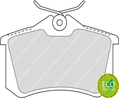 GOLF3-GOLF4-GOLF5-JETTA-PASSAT-A3-TOLEDO-OCTAVIA FREN BALATASI ARKA 97- - Yedek Parça