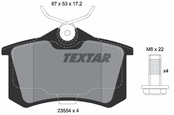 GOLF3-GOLF4-GOLF5-JETTA-PASSAT-A3-TOLEDO-OCTAVIA FREN BALATASI ARKA 97- - Yedek Parça