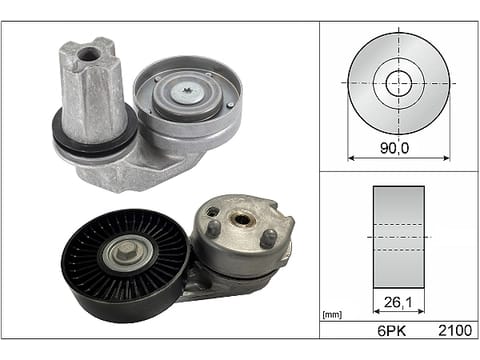 RANGE ROVER SPORT 3.0 SDV6 V-KAYIŞ GERGİ SETİ LR035493-LR013506 - 6PK2100 - Yedek Parça