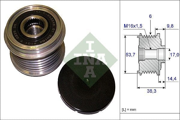 BMW E90-F20-F30 N47-B47 ALTERNATÖR KASNAĞI 12318579420 - Yedek Parça