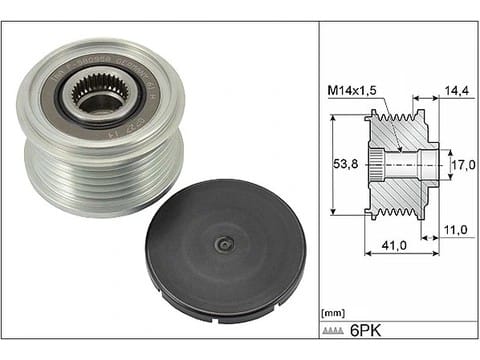 OPEL ASTRA L COMBO E D12XHL D15DTL ALTERNATÖR KASNAĞI 9820893880 - Yedek Parça