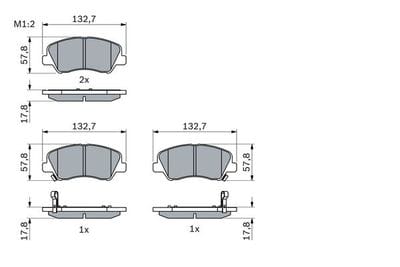 HYUNDAI ACCENT BLUE 11>ELANTRA 11>İ30 12>18 İ20 14>16 ELANTRA 16>KIA RİO 11>17> CEED 12>18 ÖN FREN BALATASI PİM YAY DELİKLİ - Yedek Parça