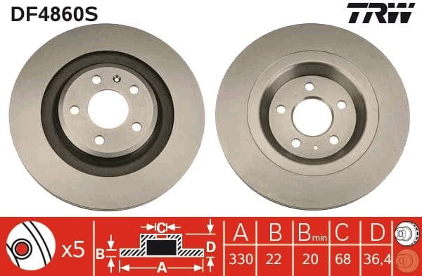 AUDI A4 A5 A6 A7 A8 Q5 Q7 ARKA FREN DİSKİ 4H0615601D - Yedek Parça