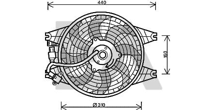 KIA SORENTO 04-KLIMA FAN MOTORU KOMPLE OEM HANON ESKİ NO: HC977303E000) - Yedek Parça