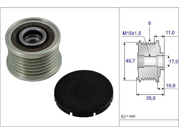 M.BENZ OM611-612 ALTERNATÖR KASNAĞI A6111550415 - Yedek Parça