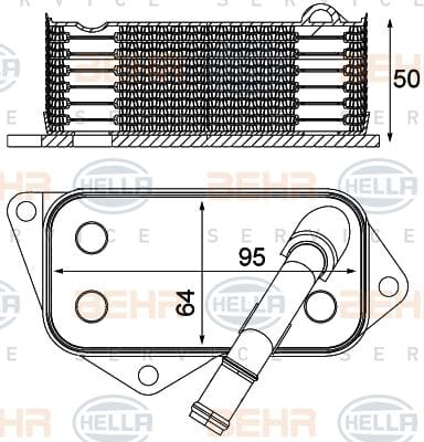 BMW N52-N53  MOTOR YAĞ SOĞUTUCU 11427525333 - Yedek Parça