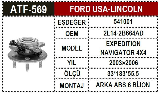 LINCOLN NAVIGATOR 02-06 ARKA PORYA 2L14-2B664 - Yedek Parça