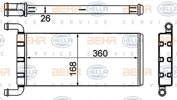 VW CRAFTER SPRİNTER KALORİFER RADYATÖRÜ 2E0819017C - Yedek Parça