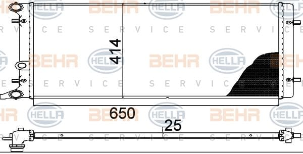 VW GOLFIV  BORA AKL SU RADYATÖRÜ 1J0121253N - Yedek Parça