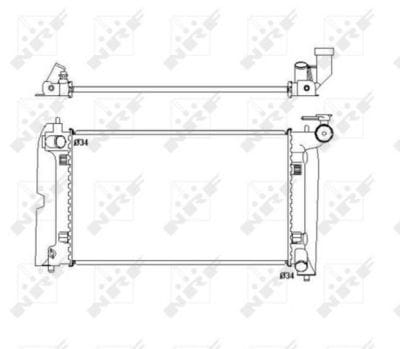 TOYOTA COROLLA 02-07 AVENSIS 03-08 3ZZ M-T SU RADYATÖRÜ 16mm BRAZING - Yedek Parça