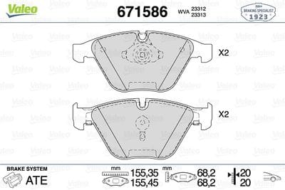 BMW E90-E92-E60 ÖN FREN BALATASI&nbsp;34116794915 - Yedek Parça