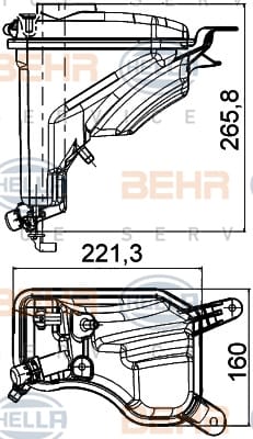 BMW E90-E92 YEDEK SU DEPOSU 17137607482 - Yedek Parça