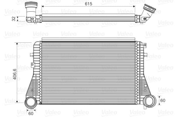 VW GOLFV JETTA CADDY A3 1.9-2.0TDI TURBO RADYATÖRÜ 1K0145803T - Yedek Parça